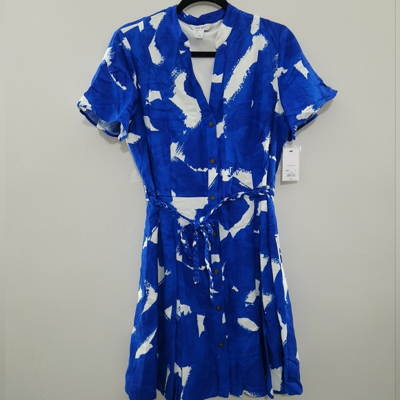 Nine West Dresses & Skirts - NWT Nine West Abstract Blue and White Dress